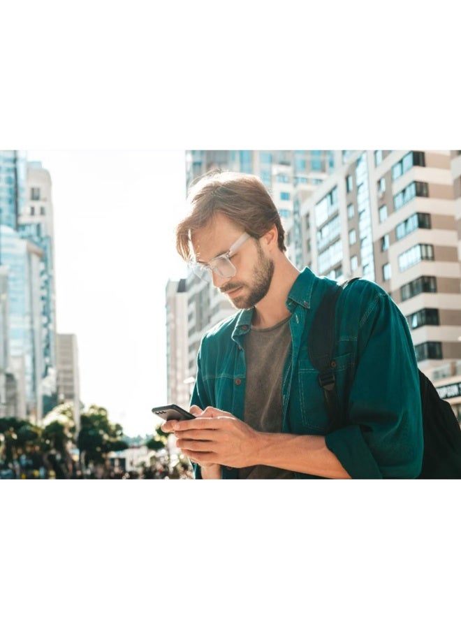 GREEN LION Hamburg Smart Glasses with Touch Control, UV400 Protection, Built-in Microphone, Remote Camera & Voice Assistant, Anti-Blue Lenses, Up to 5 Hours Play Time, 1.5-Hour Magnetic Charging Time, 10m Transmission Distance - White - Image 4